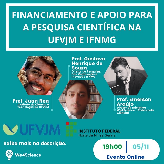 financiamento e apoio para a pesquisa cientifica na ufvjm e ifnmg portal