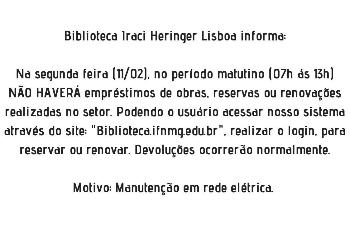 Biblioteca Iraci Henringer Lisboa Informa