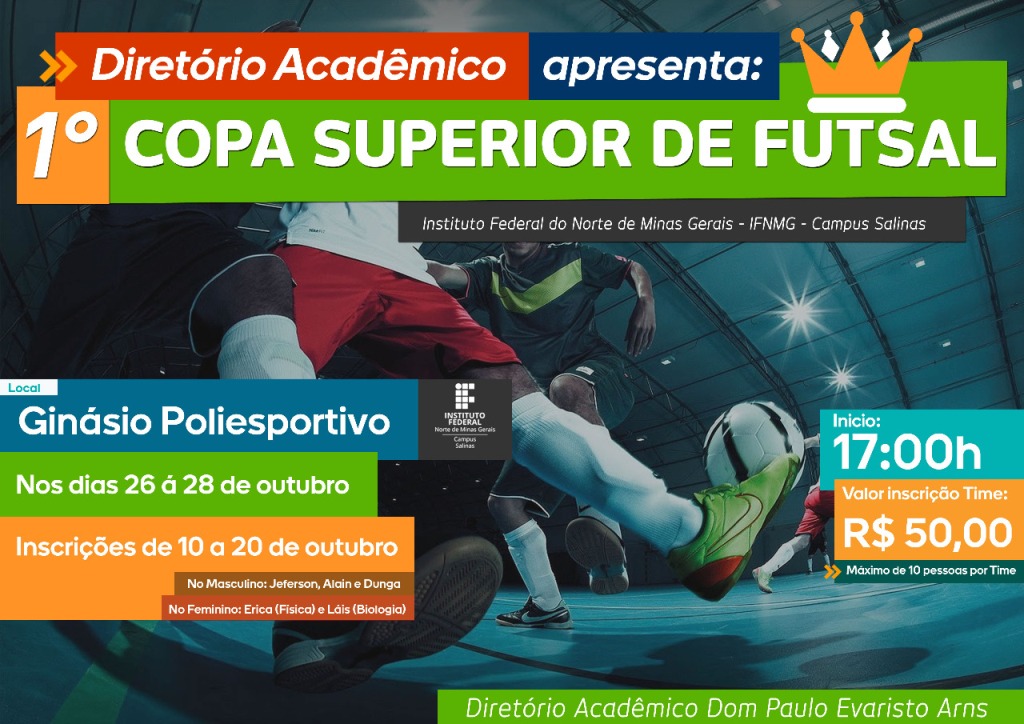 Cartaz 1º Copa Superior de Futsal